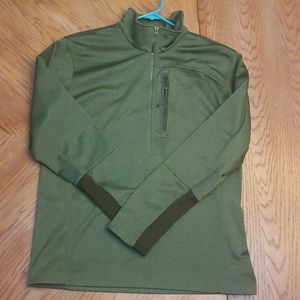 The North Face Green Mens 1/4 zip pullover size Large